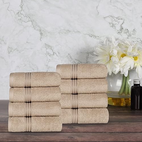 Miniatura 1 de Superior, set de toallas de mano de 8 unidades de algodón egipcio