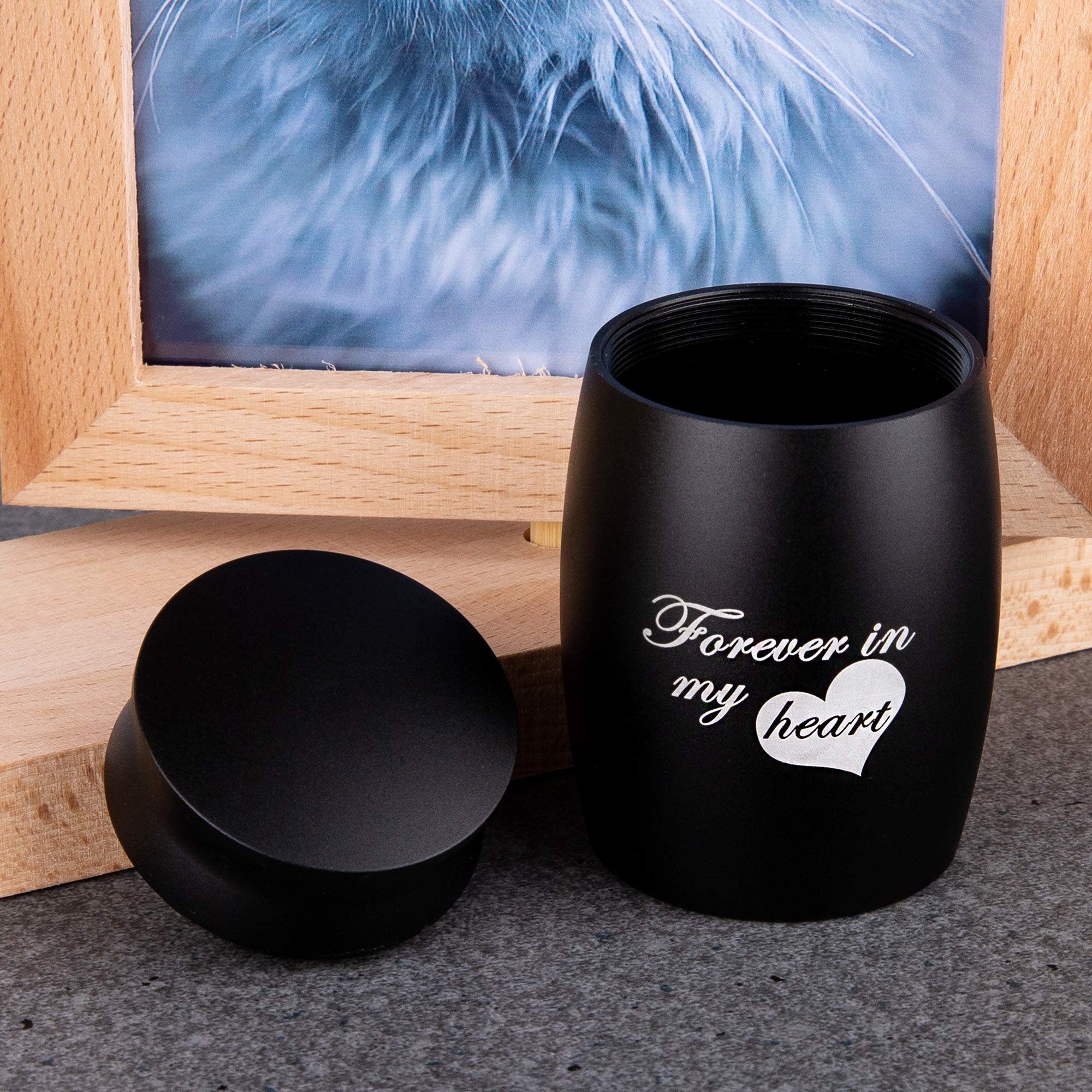 Memorial Gift Set For Loss Of Loved One - Picture Frame Holds 4x6 Photos & Small Keepsake Urn For Ashes, Sympathy Condolence Gift - View #4