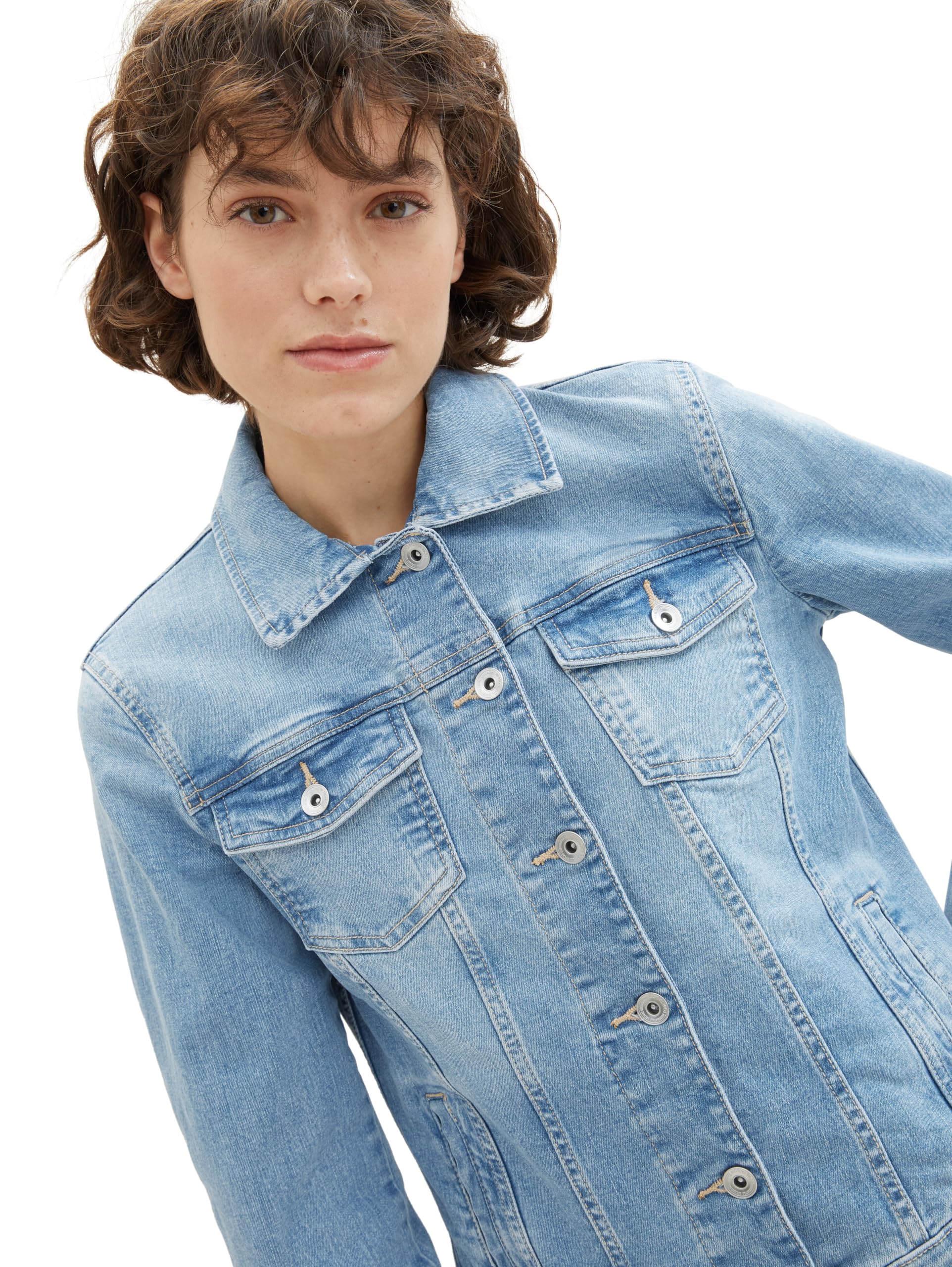 TOM TAILOR Damen Basic Jeansjacke