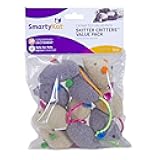 Catnip Cat Toys (Skitter Critters Value Pack 10 Count Catnip Cat Toys)