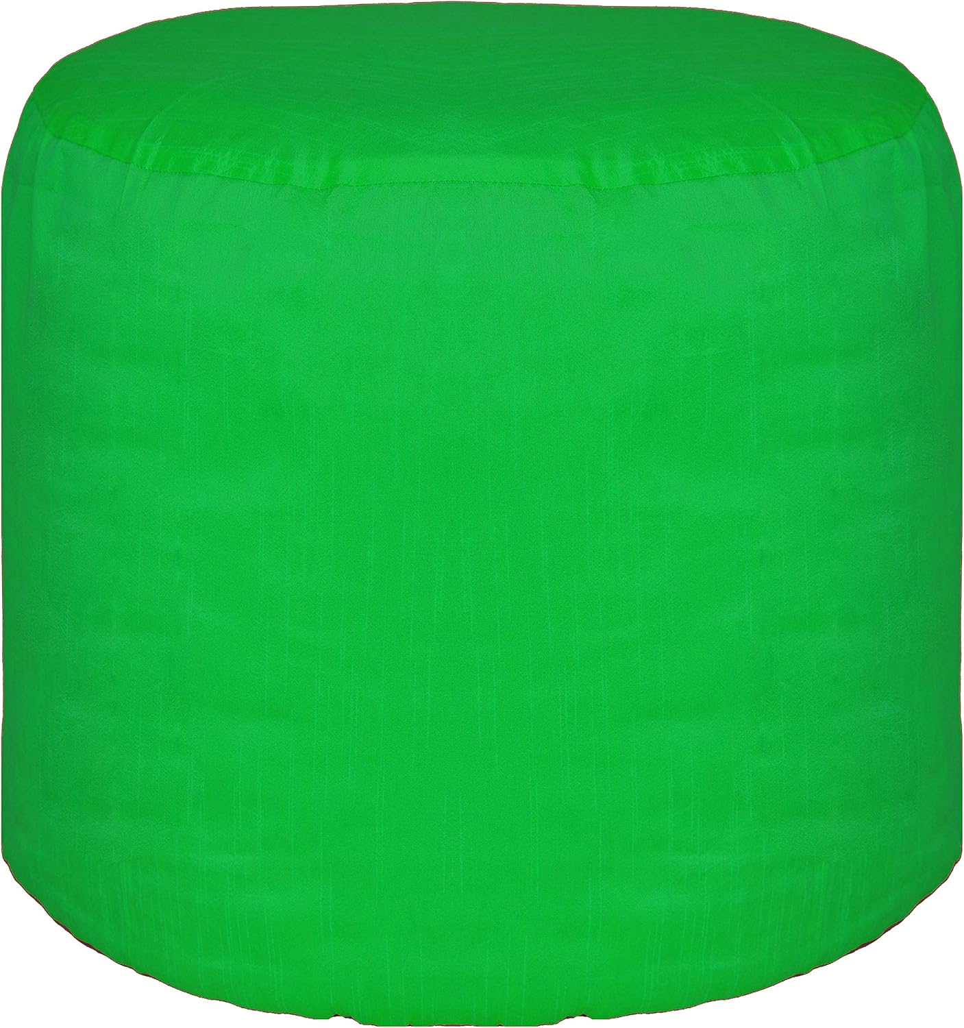 Round Pouf Cover Ottoman Footstool Cover Polyester Green 16