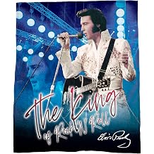 Midsouth Products Elvis Presley Throw Blanket 50 inx60 in - The King of Rock N Roll, Multicolor