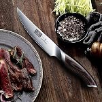 HOSHANHO Steak Knives Set of 6, Ultra Sharp 4.5 Inch Serrated Steak Knife Set, Japanese High Carbon Steel Kitchen Steak Knives with Ergonomic Handle