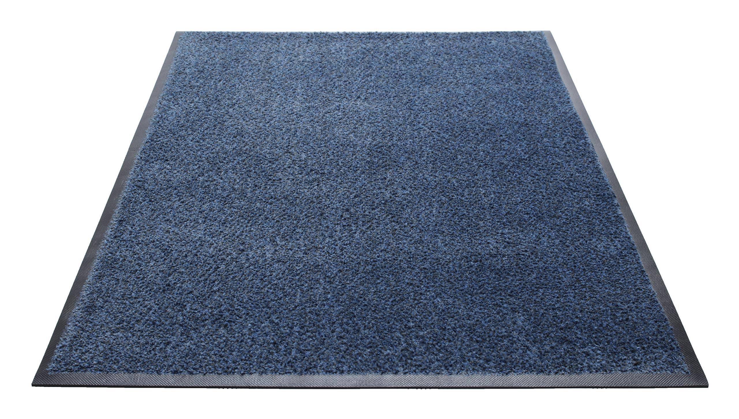 Guardian - 20652 Platinum Series Indoor Wiper Floor Mat, Rubber with Nylon Carpet, 3'x10', Blue