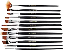 kit 12 Pincel Profissionais Pintura Óleo, Acrílica, Aquarela