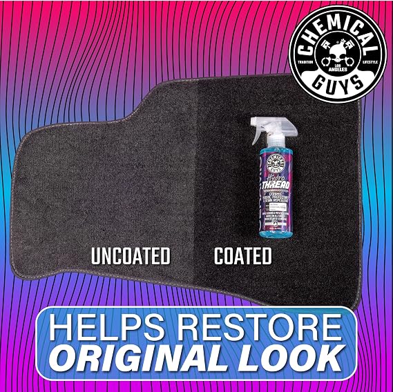 Chemical Guys CWS203DK Foaming Citrus Fabric Clean Carpet & Upholstery Cleaning & Protectant Bundle with HydroThread, Drill Brush and Spray Bottle (Car Carpets, Seats & Floor Mats) 4 Items