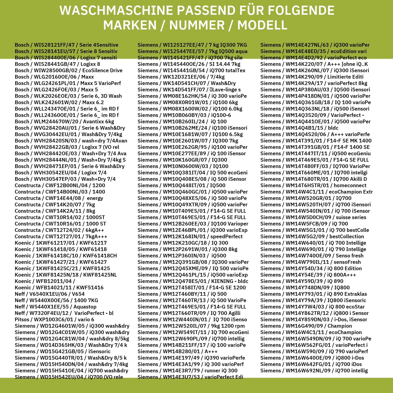 Waschmaschinenreiniger BOSCH kompatibel mit SIEMENS 00311929 4x200g