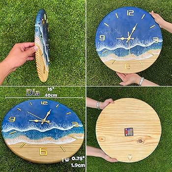 レジン時計　レジンアート　ハンドメイド レジン時計 レジンアート 壁掛け時計 - barry1210 | minne byGMO