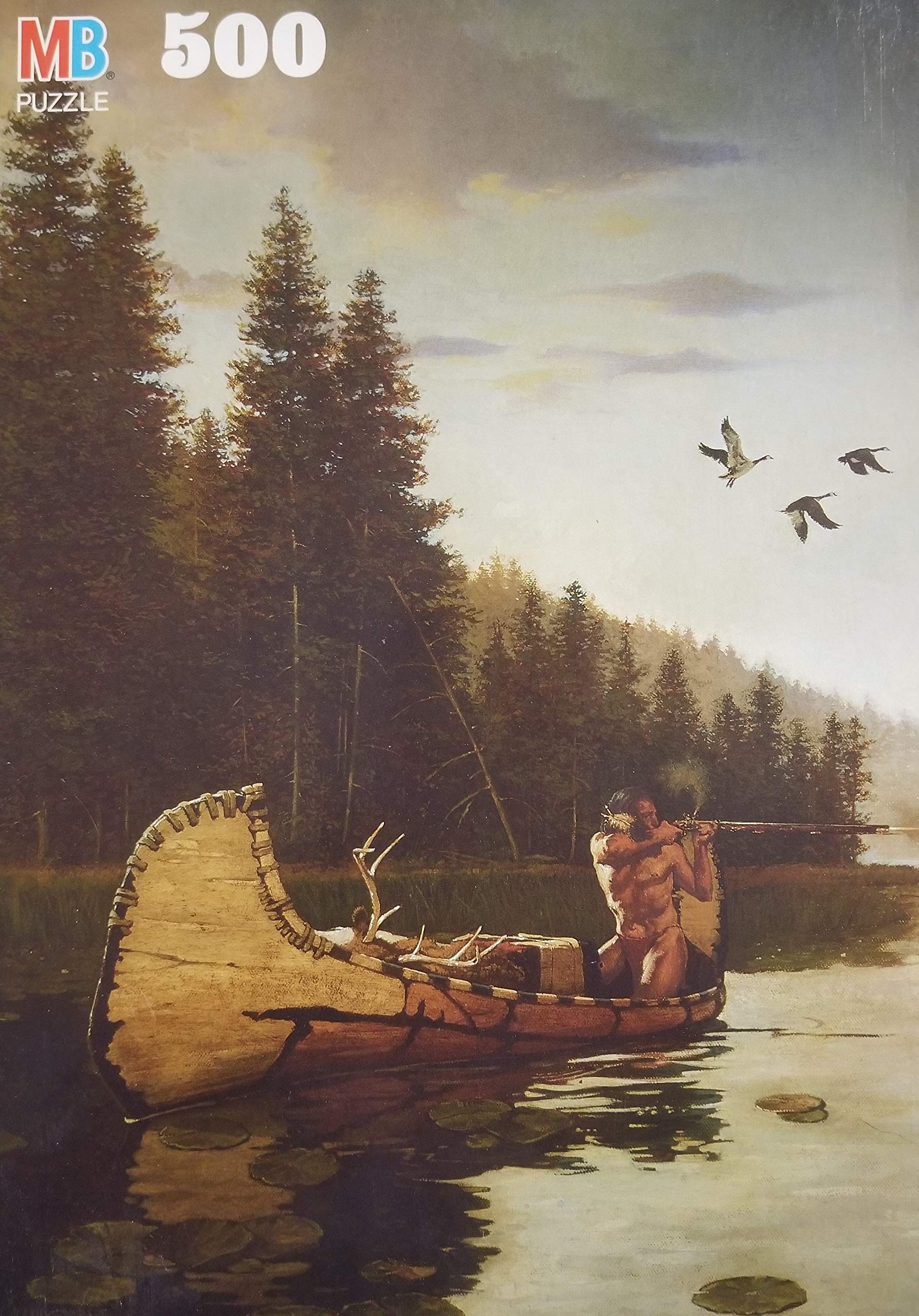 MB Frontier Days The Hunter 500 Piece Fully Interlocking Jigsaw Pieces