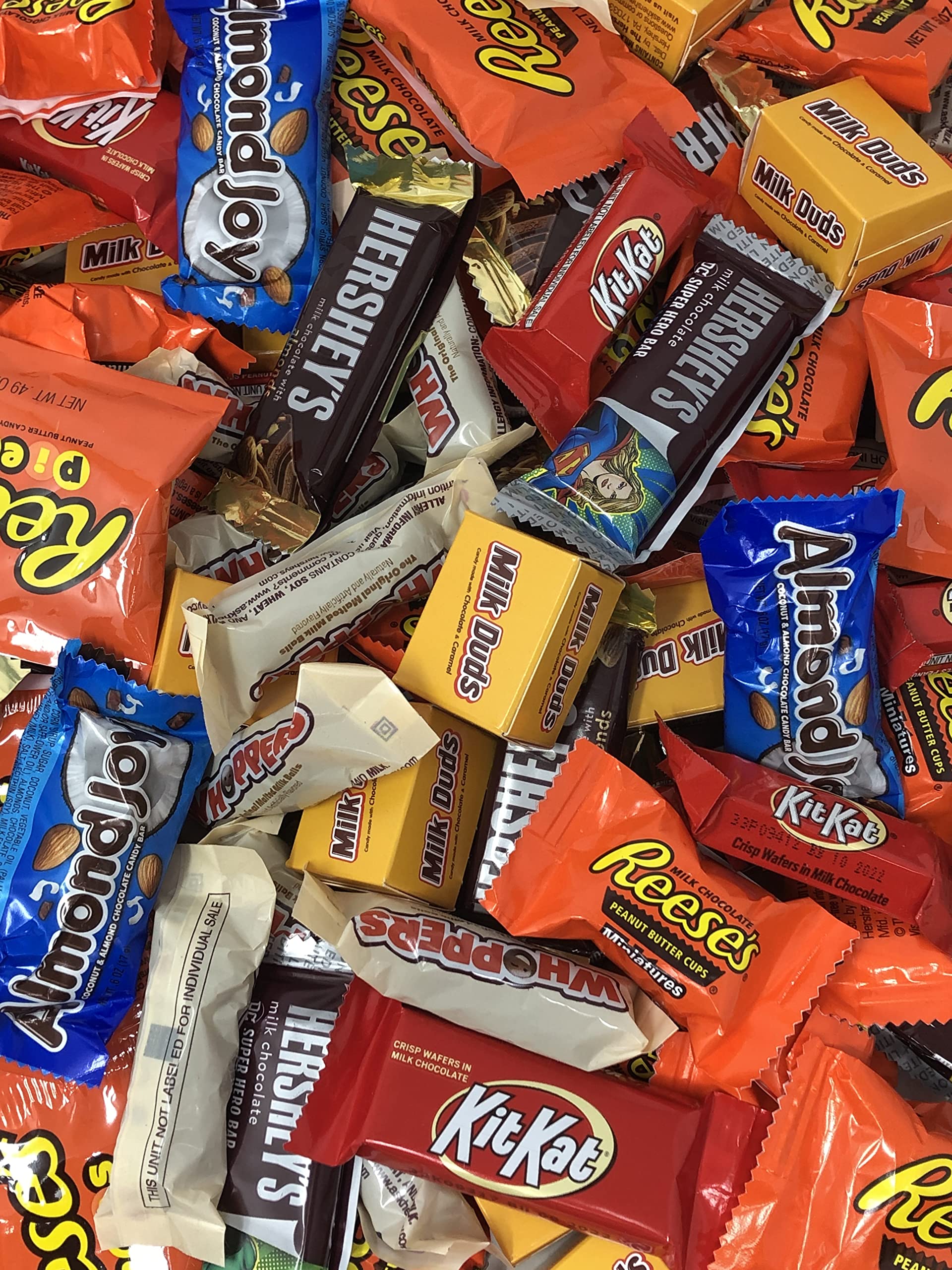 Buy BULK CHOCOLATE CANDY BAR MIX 5 LB of Individually Wrapped Milk