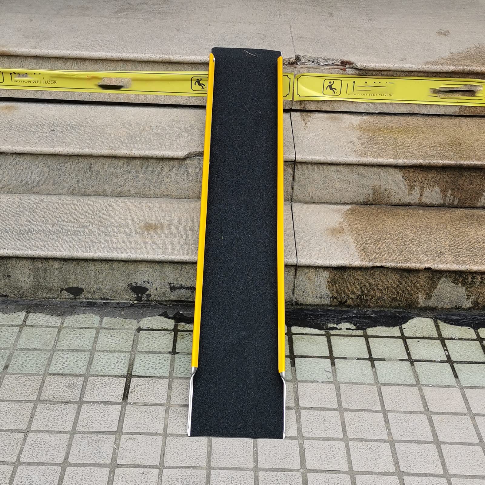 Rampa krawężnikowa antypoślizgowa aluminiowa rampa załadunkowa, podjazd rampa progowa dla wózków inwalidzkich, rampy samochodowe drzwi do stodoły garażowej, 100/120/150 cm długości