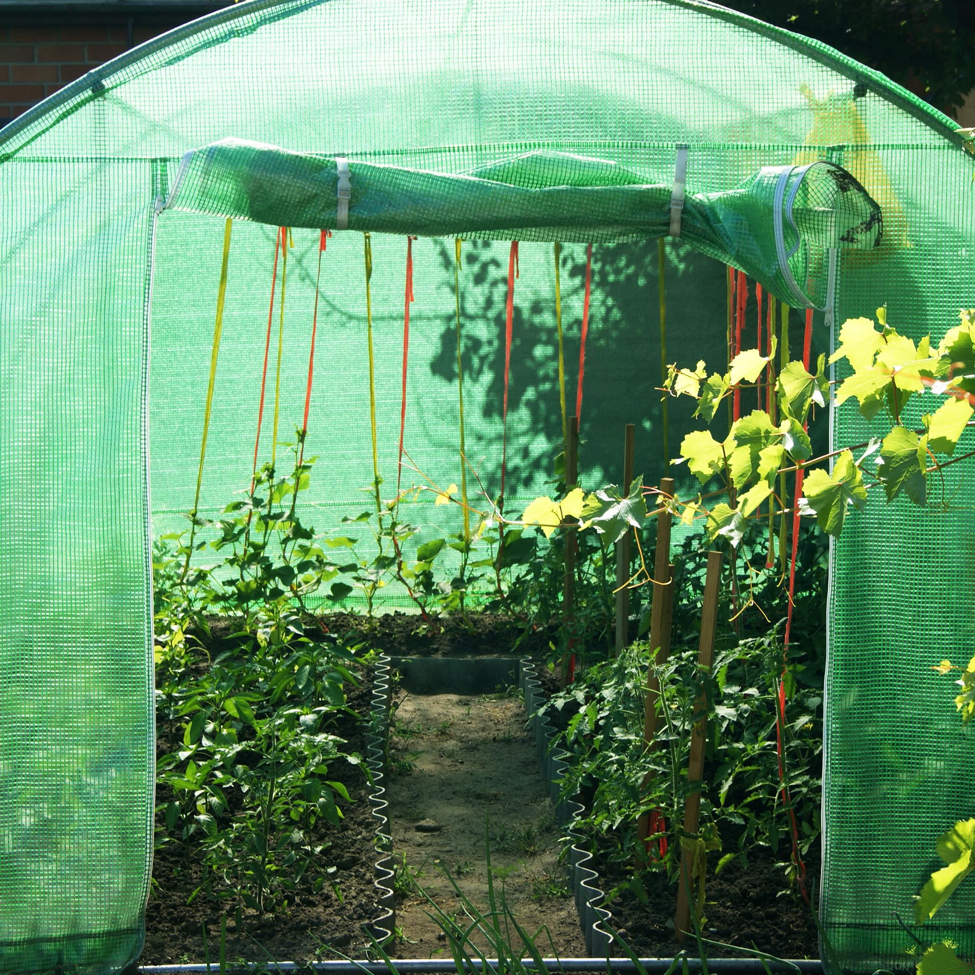 SPRINGOS Film de serre grillagé 200 x 200 x 200 cm