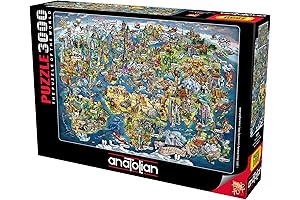 Anatolian Puzzle Wonderful World Map: Embark on a Mind-Expanding Expedition with our...