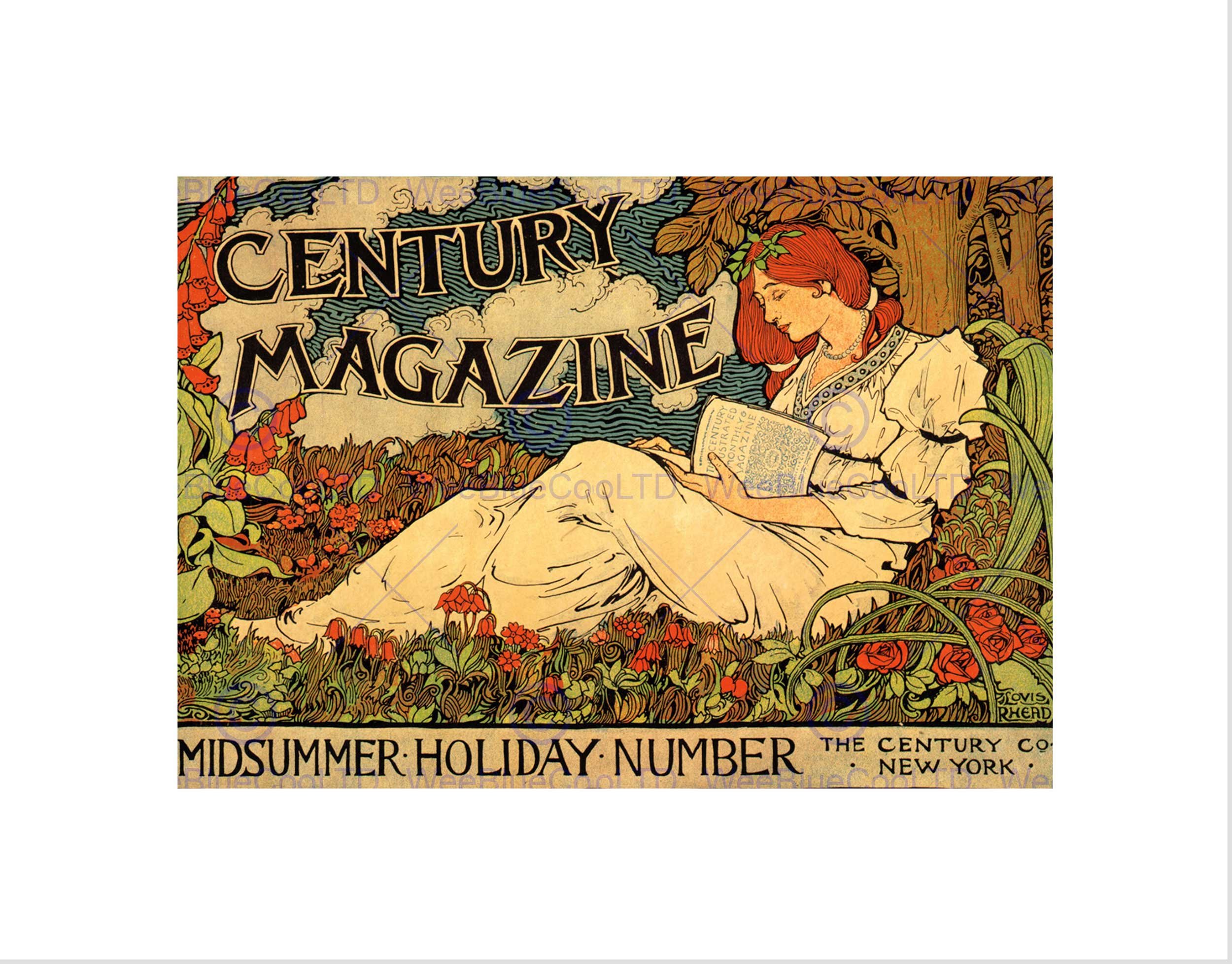 Wee Blue Coo Advert Magazine Century Nouveau USA Nouveau Wall Art Print