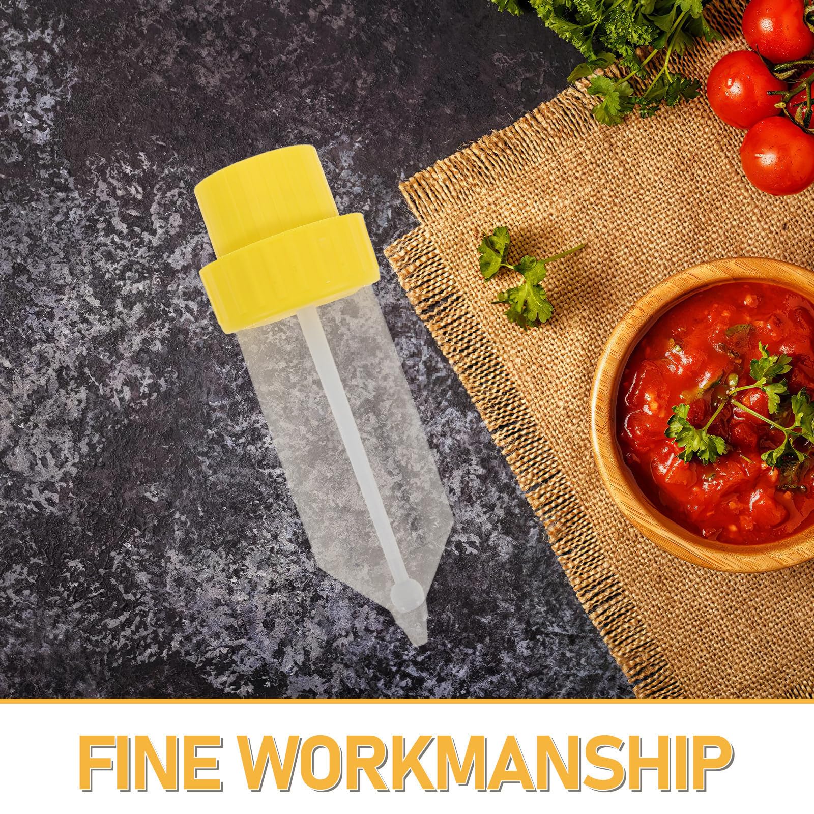 TOYANDONA Botella Dispensadora de Salsa Colgante de Plástico Blanco, Recipiente Rellenable para Condimentos Diseño Ahorrador de Espacio Adecuado para Bbq y Cocina