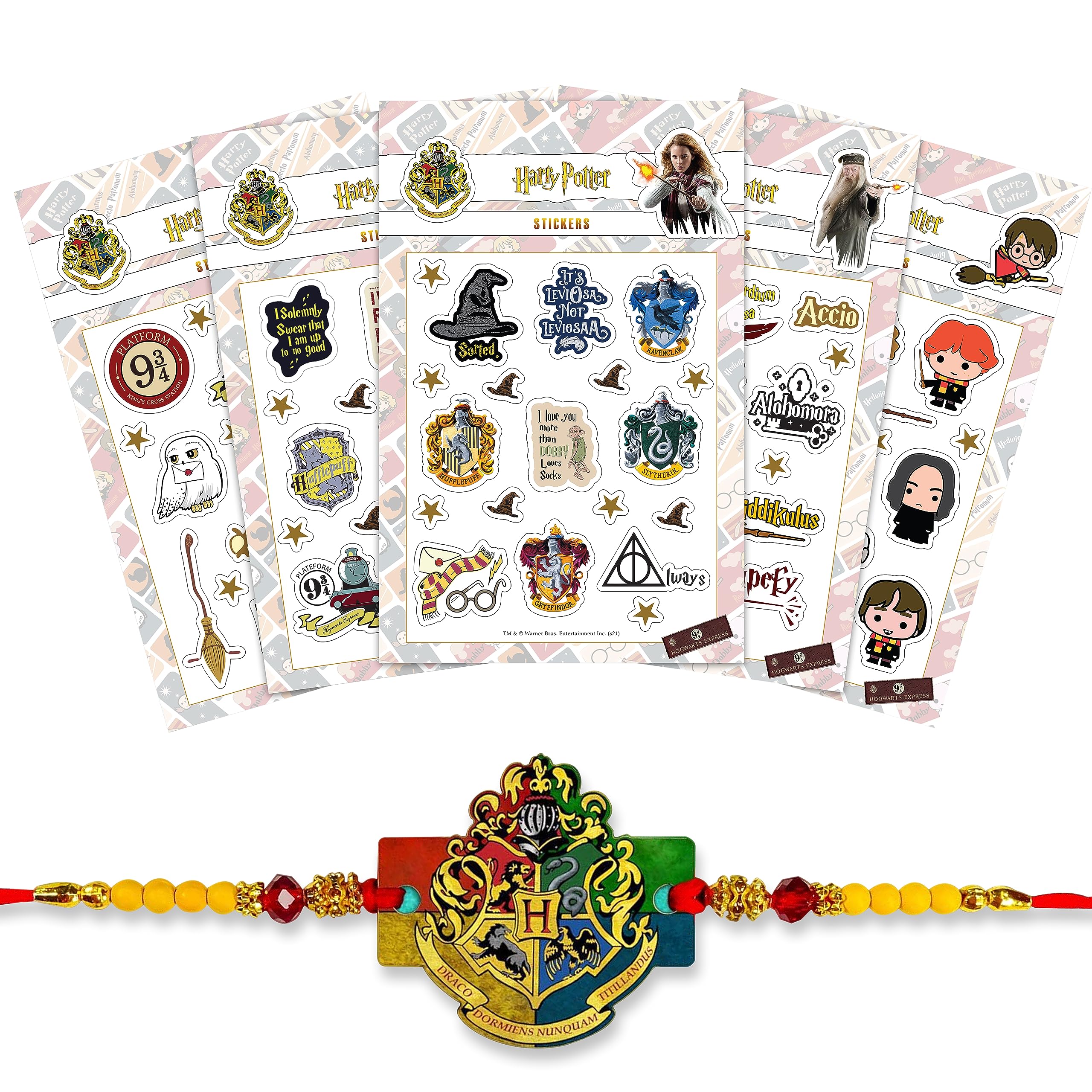 MC SID RAZZ - Harry Potter House Crest Multicolor Rakhi Combo With Harry Potter Sticker sheet - Officially Licensed by Warner Bros USA For Men (B0CCJS6C2Z) Amazon Price History, Amazon Price Tracker