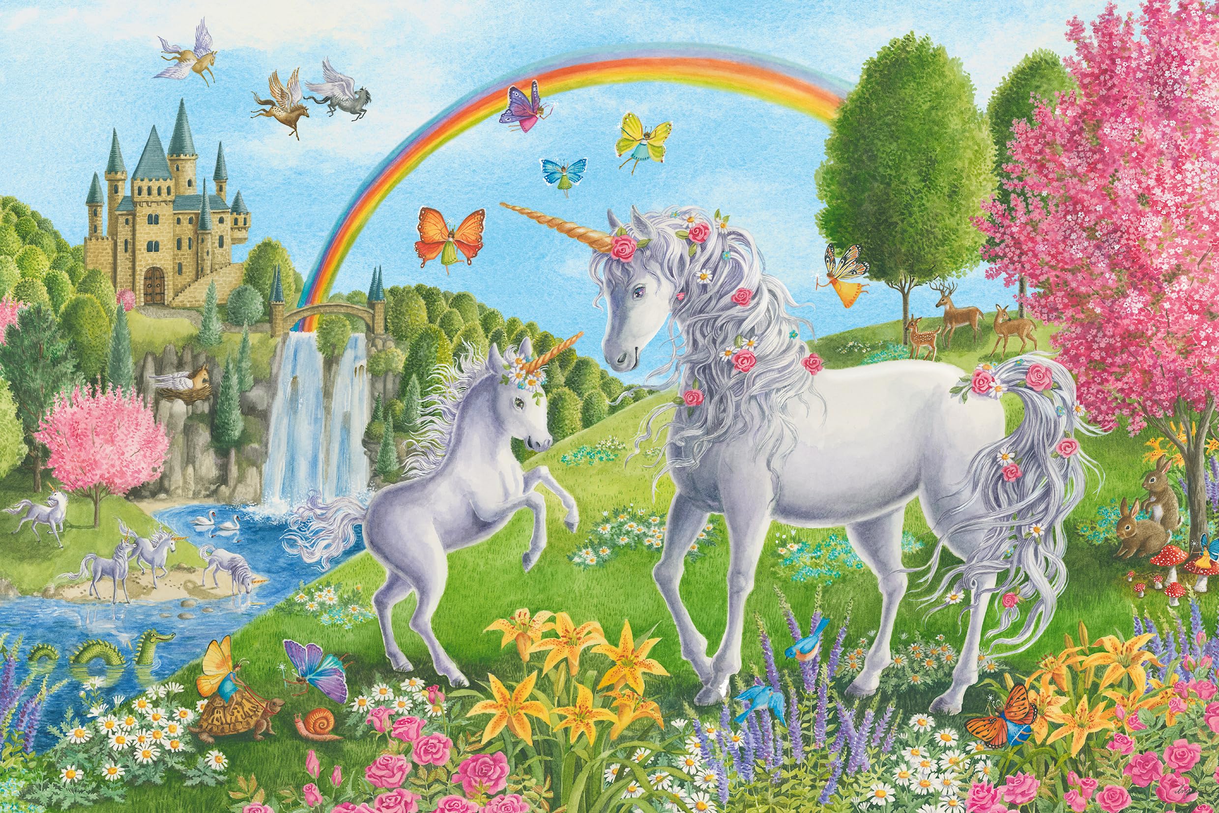 Ravensburger Prancing Unicorns 24 Piece Giant Floor Jigsaw Puzzle for Kids Age 3 Years Up - Educational Toddler Toys & Games - Image 2