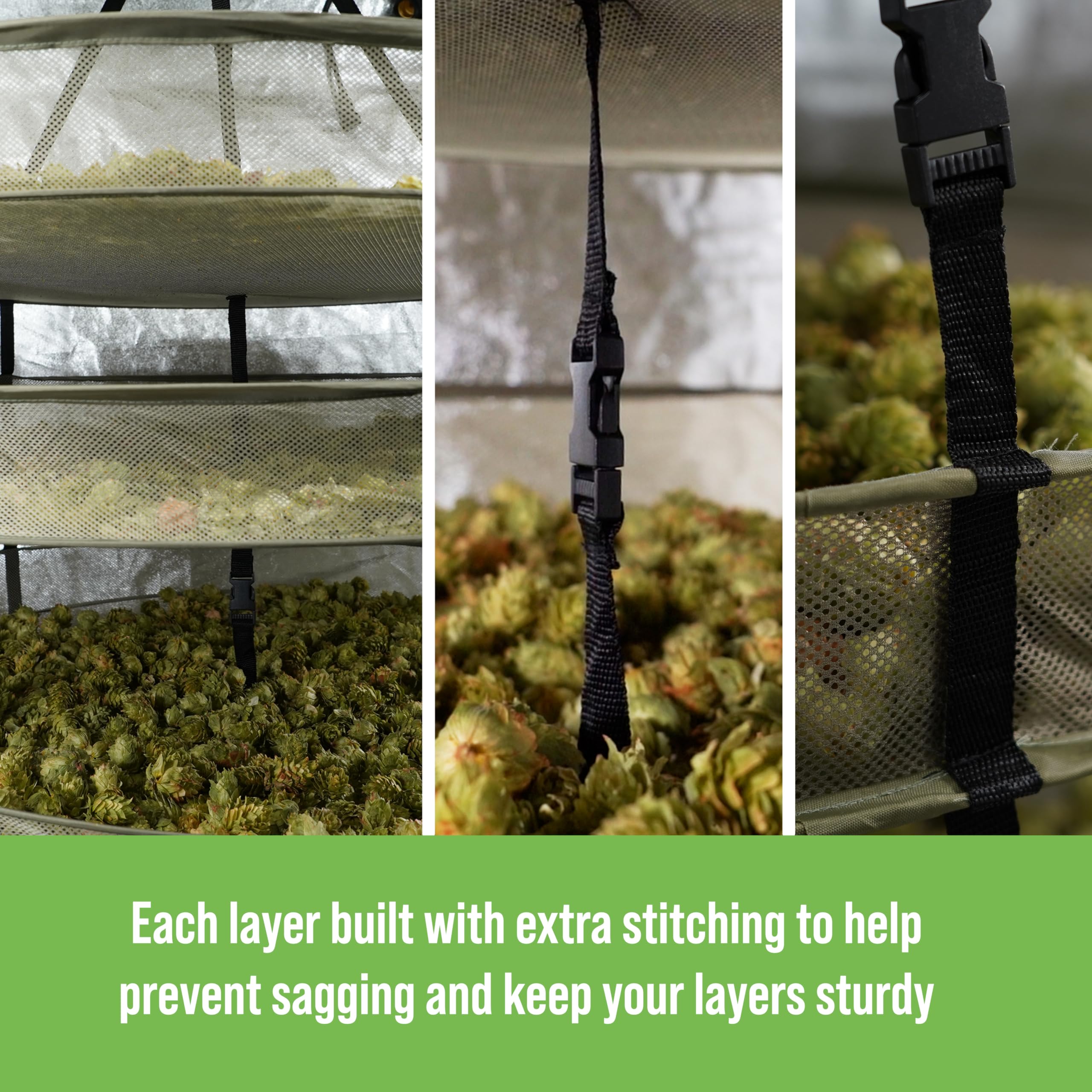 GROW1 3ft Drying Rack w/ Clip-On Levels - Image 5