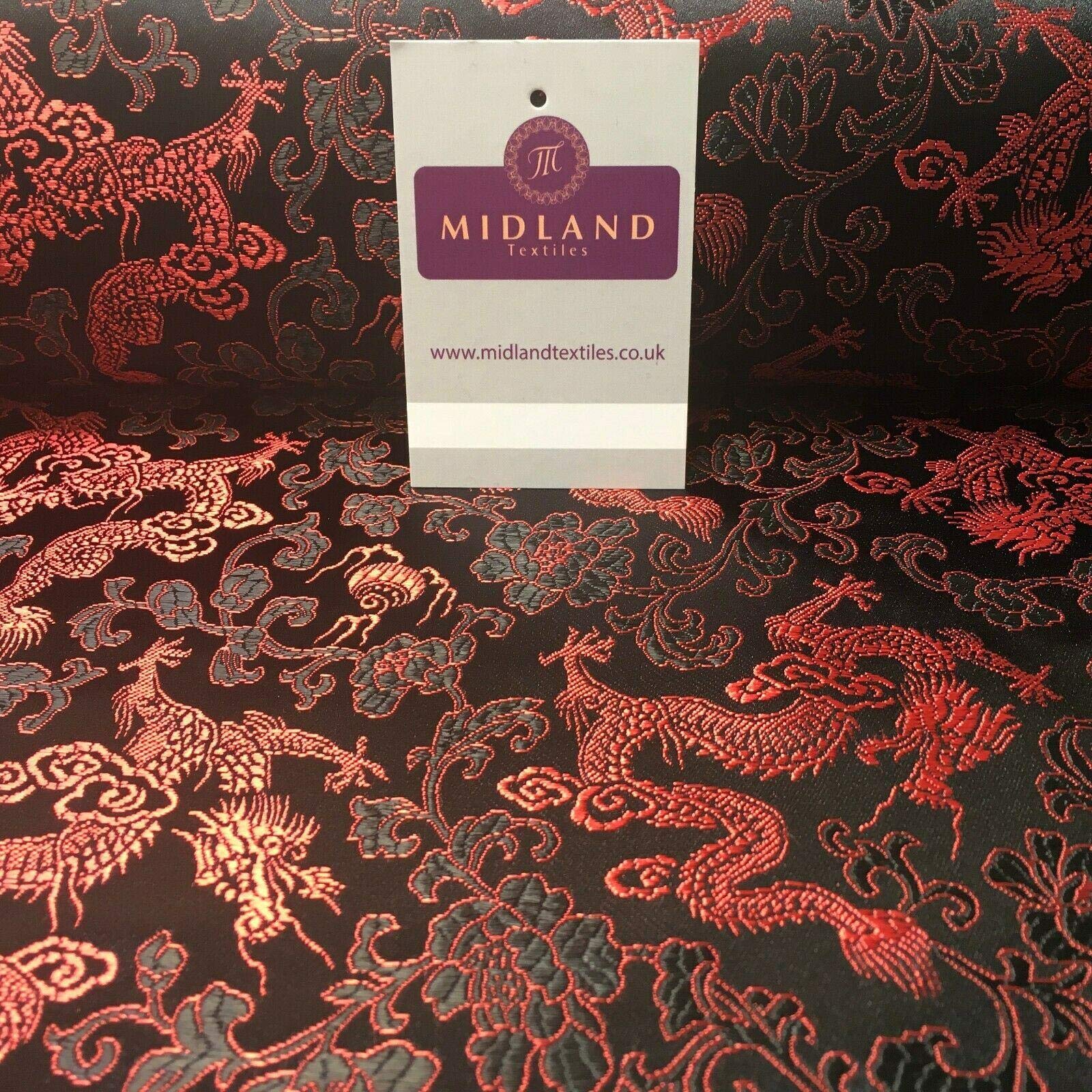 Chinese oriental Dragon Shanghai Brocade dress fabric 120 Cm wide MK1045 Mtex