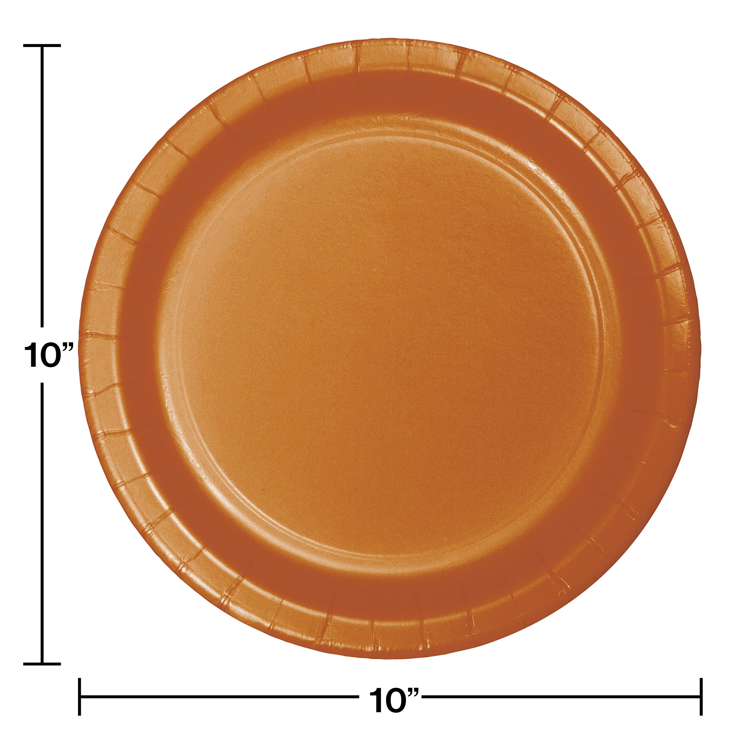 Amazon.com: Creative Converting Touch of Color 24-Count Paper Banquet  Plates, Pumpkin Spice, 10.25", Orange : Home & Kitchen