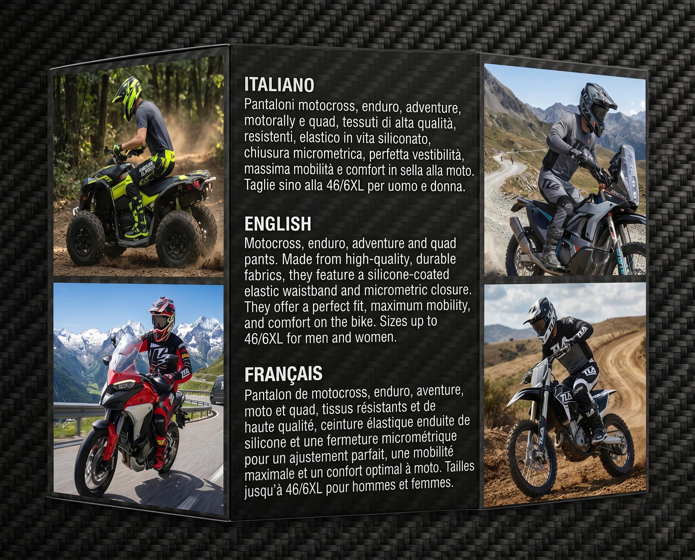 TLA T-ONE Motocross-Hose - Enduro | Motorradbekleidung | Motocross - Enduro - Quad | Herren, Damen und Kinder Motocross-Anzug