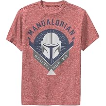 Star Wars Boys The Mandalorian Warrior Emblem Performance Tee, Graphic Tees for Boys