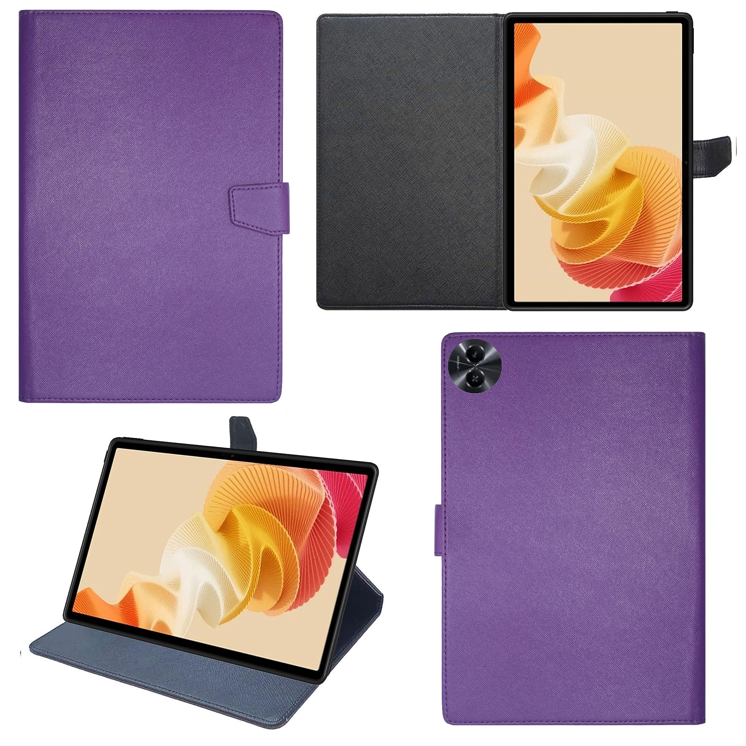 Zaoma PU Leather Flip Stand Case Cover with TPU Back Case Compatible for Realme Pad 2 11.5 inch Tablet - Mer Flip (REALP2_MERPUR) (B0CFFRQ9NP) Amazon Price History, Amazon Price Tracker
