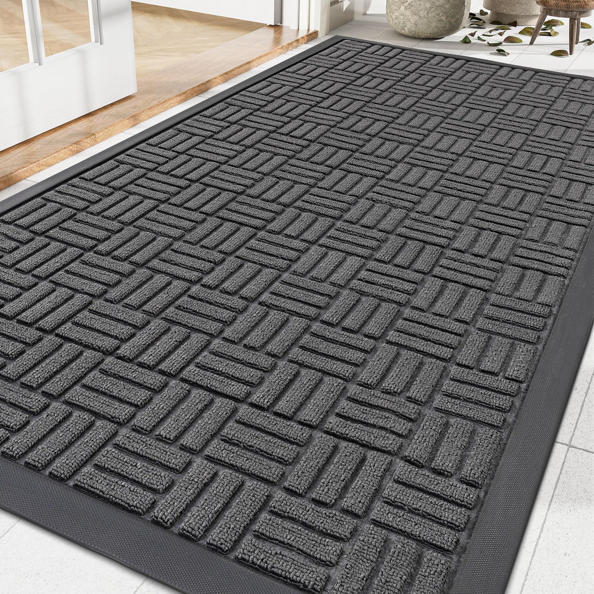 Amyracel Front Door Mat 3'x4', Heavy Duty Waterproof Commercial Floor Mat — Amazon image 13