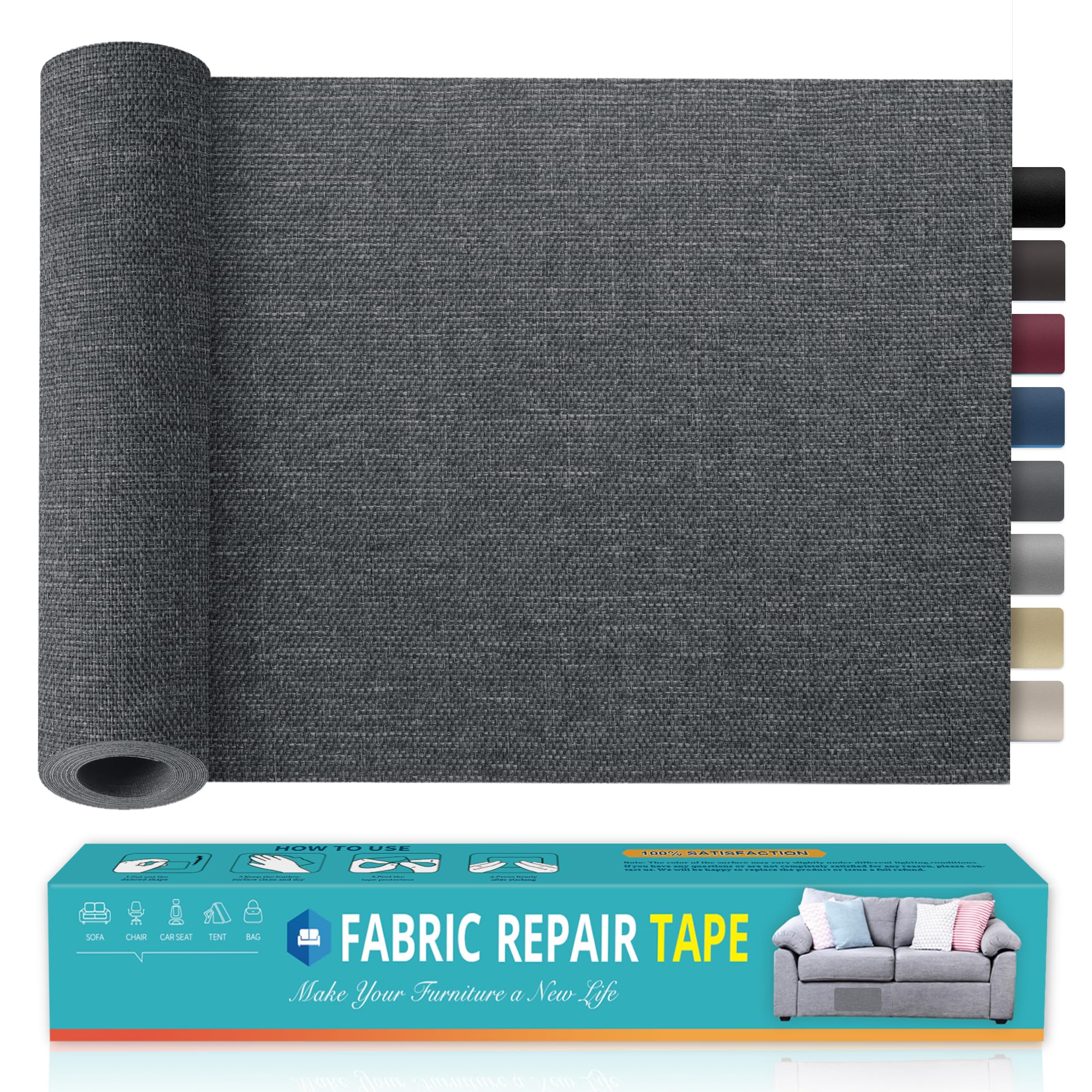 Fabric Repair Tape, 39x100cm Self-Adhesive Linen Repair Tape Patch Kit