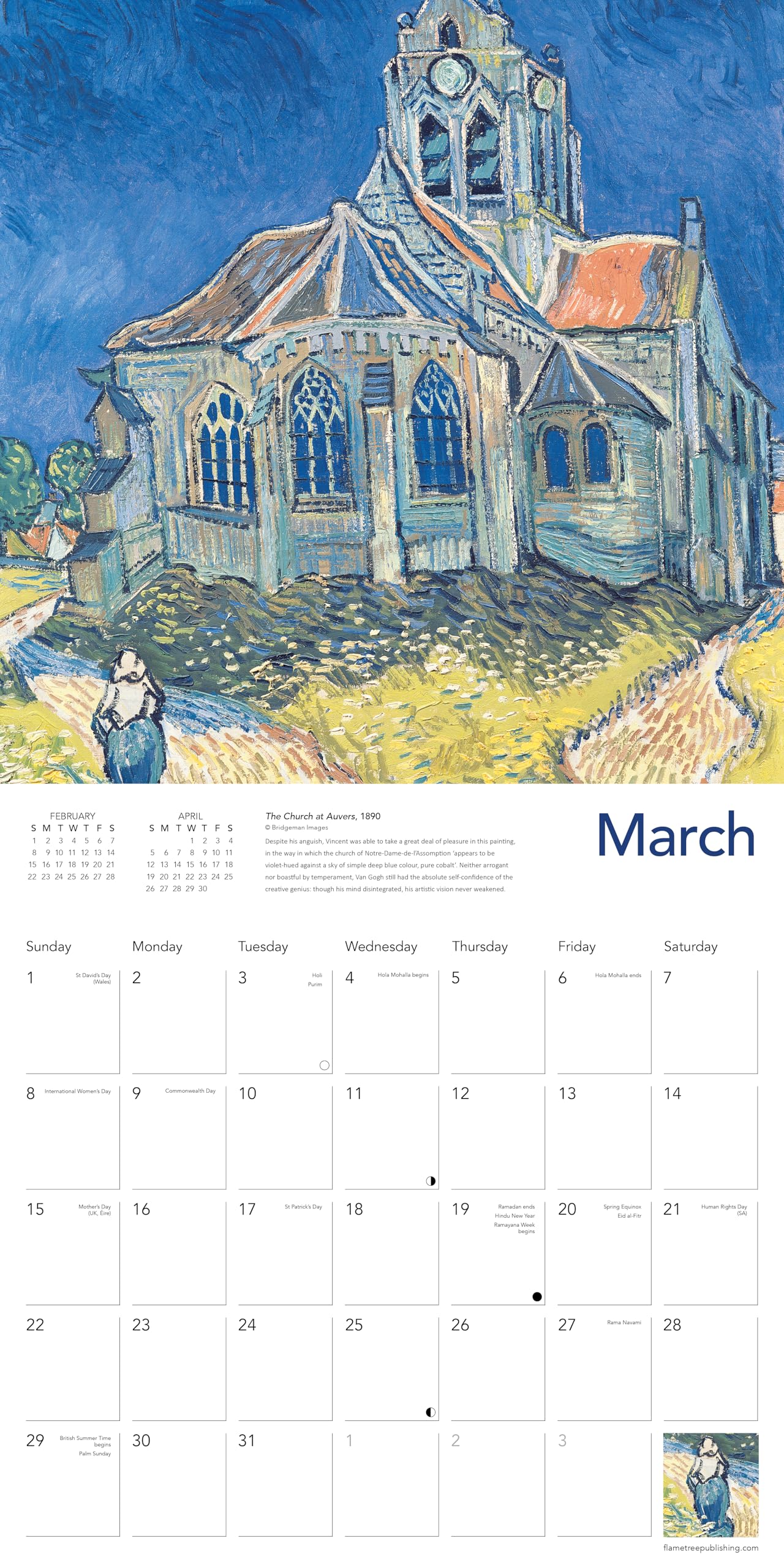 Van Gogh Landscapes Wall Calendar 2026 (Art Calendar)