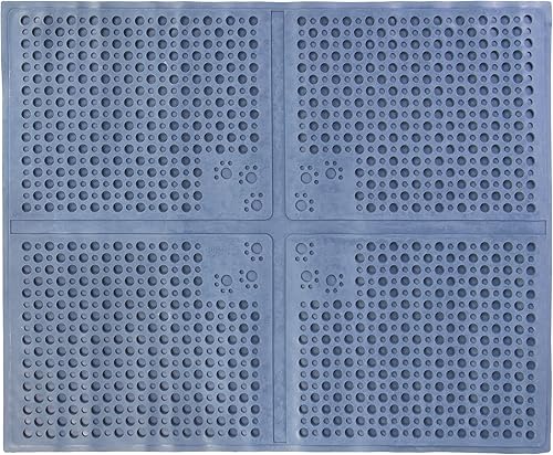 Petlinks Purr-Fect Alfombra con huellas de gato, L, Azul