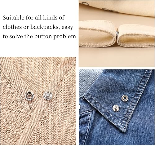 Miniatura 5 de GTAAOY Juego de 100 botones de metal a presión con alicates de cierre, kit de herramientas de prensa perfecto para manualidades, ropa, sombreros y