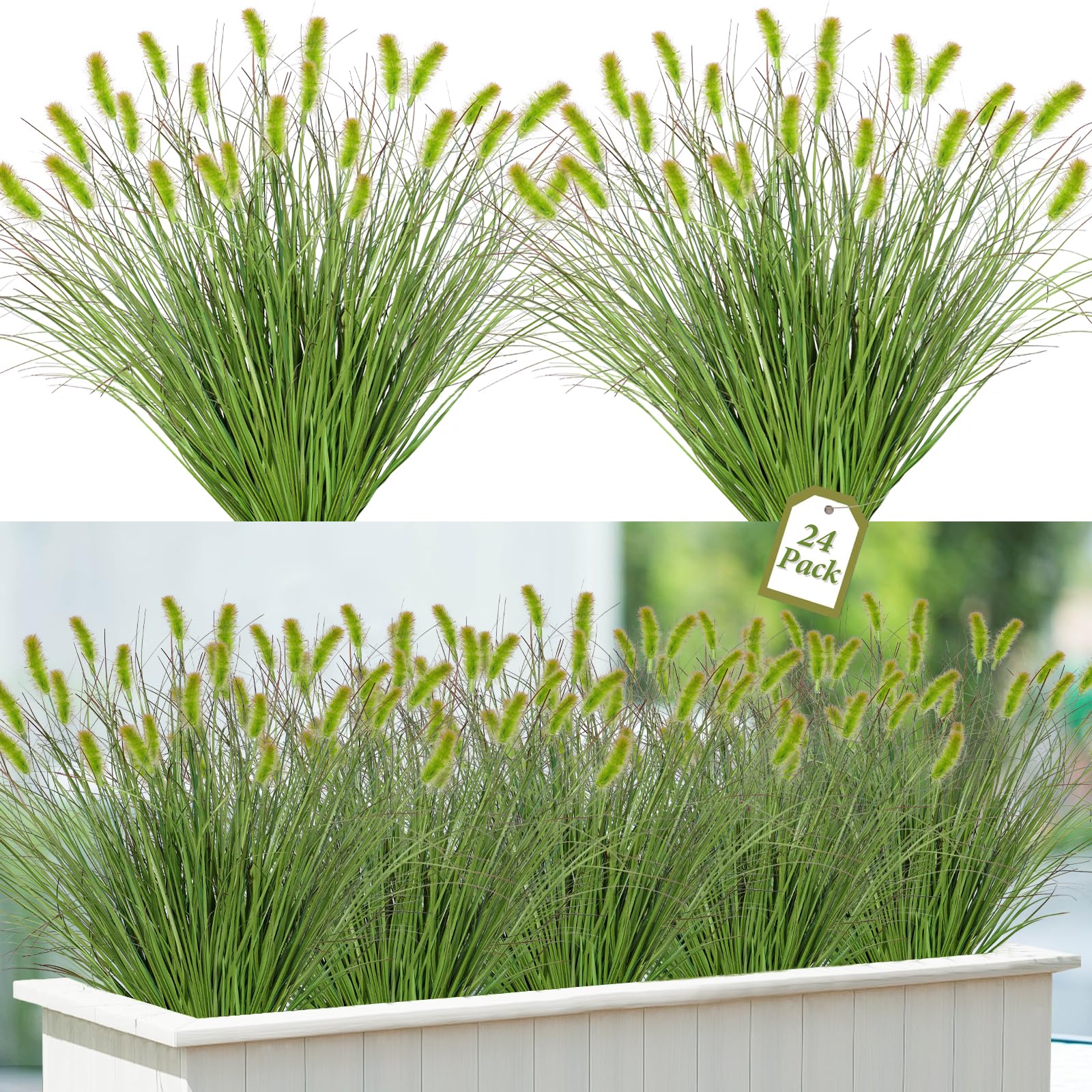 UXORSN 24PCS Artificial Dog Tail Grass Plant