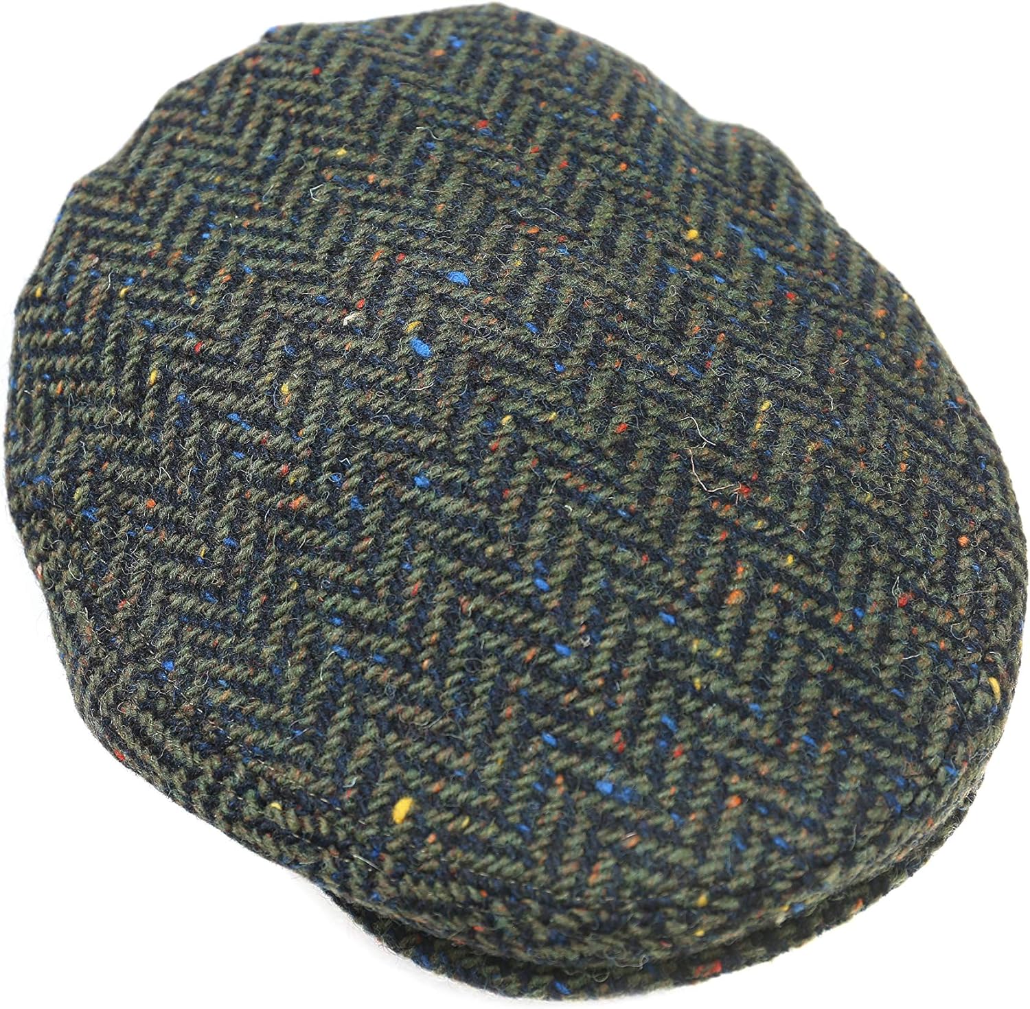 Biddy Murphy Donegal Tweed Newsboy Flat Cap for Men, 100% Irish Wool Hat, Robust and Non-Flimsy, Made in Ireland - Image 4