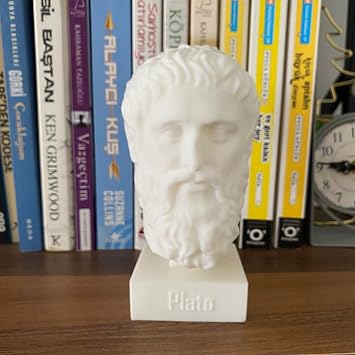 Sokrates Platon Aristo 3'lü Büst Set Antik Yunan Filozofları Ev Kitaplık Dekor