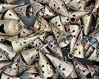 Vista 8 de Mango Gifts Campanas de hojalata indias vintage hechas a mano, campanas rústicas, campanas de cascabel, campanas de vaca, árbol de Navidad