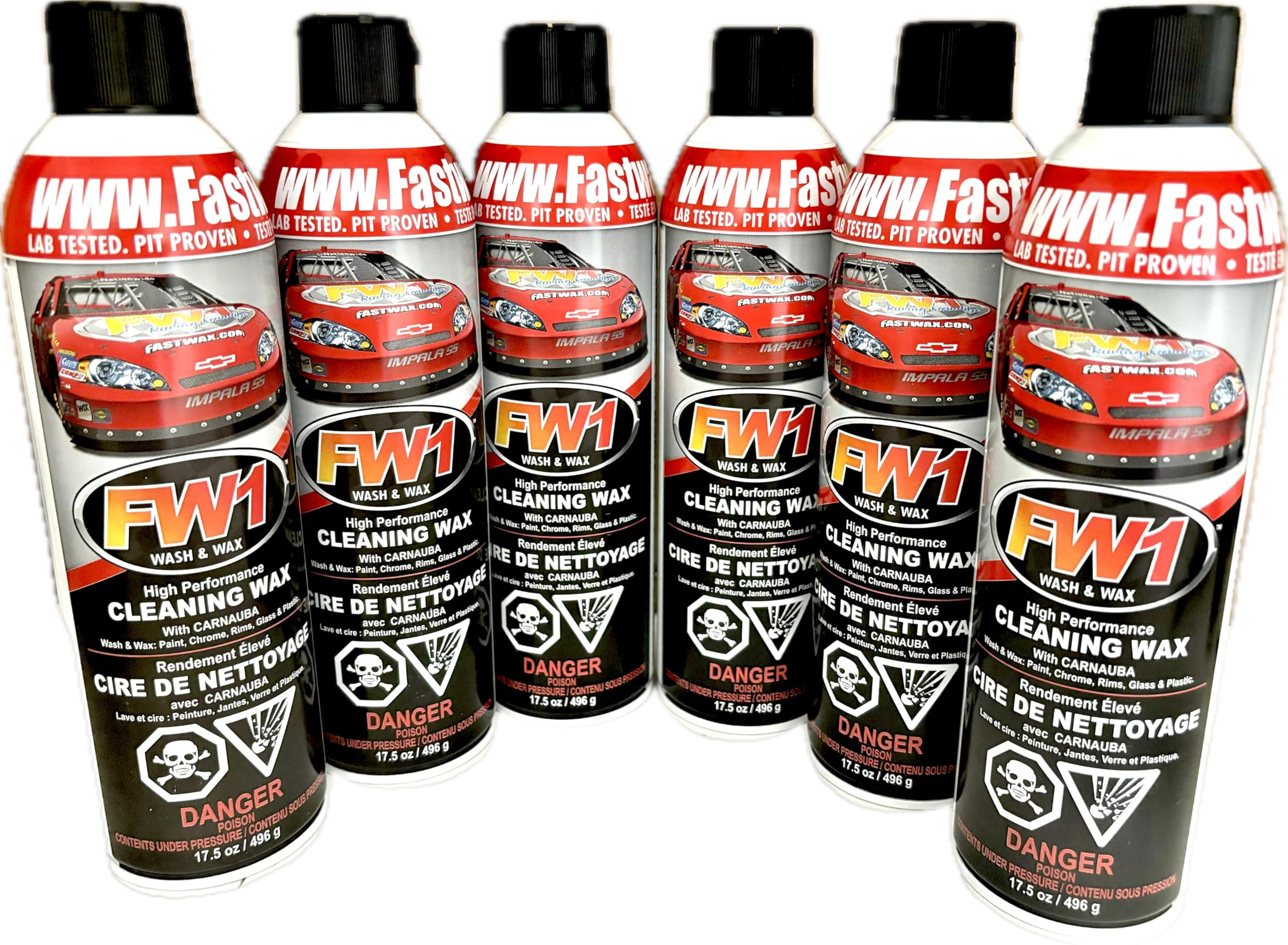 FW1 Cleaning Wax 17.5 oz ウォーターレス 3-Pack - FW1 Waterless Car Wash & Wax with Carnauba for