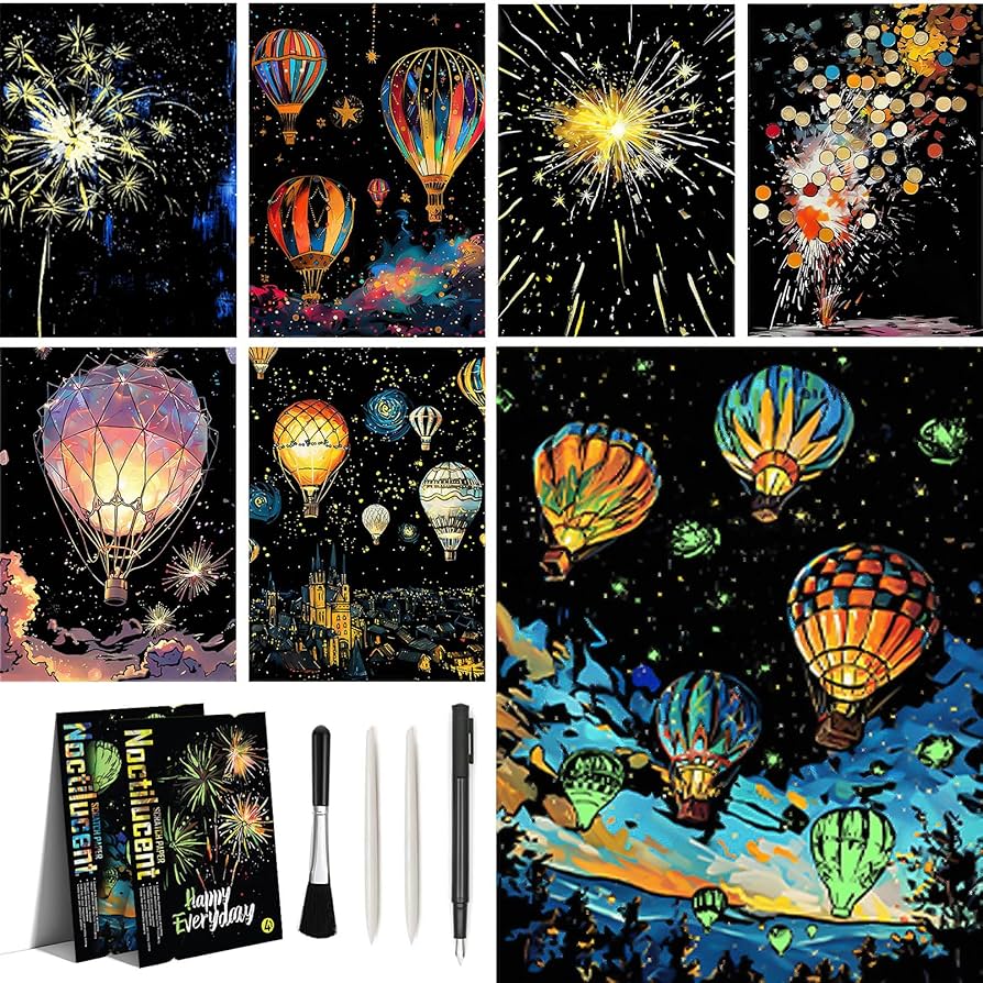 Cindy Conklin スクラッチボード ドローイング アートフレーム 2