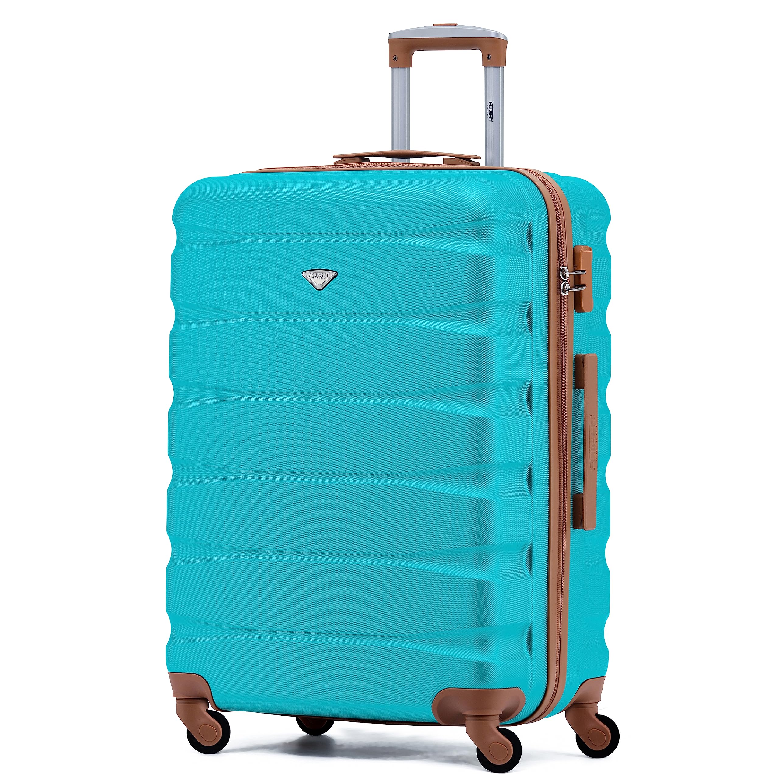 Flight Knight Lightweight 4 Wheel ABS Hard Case Medium Suitcase Approved for Over 100 Airlines Including easyJet, British Airways, Ryanair, Jet2, Emirates & Many More - Check-in Medium Size 25" — view 240