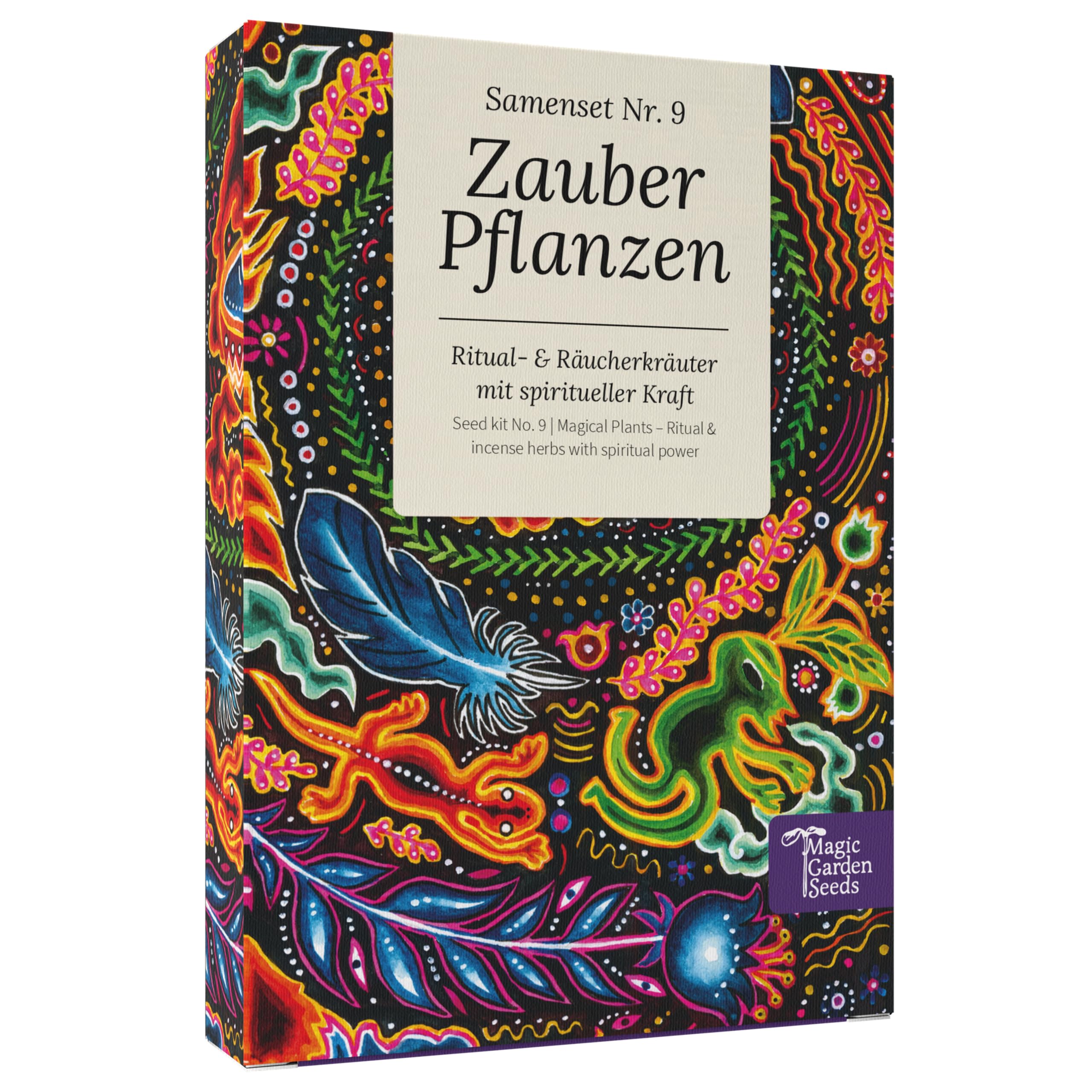 Magic Garden Seeds - Magiczne rośliny z 6 magicznymi ziołami: bylica, szaleń czarny, mandragora i więcej - rośliny do okadzania do samodzielnego uprawiania i na prezent