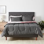 Amazon Basics Lightweight Microfiber Bed-in-a-Bag Comforter Soft Twin Bed Bedding Set with Shams, 5-Piece, Twin/Twin XL, Blue Calvin Striped