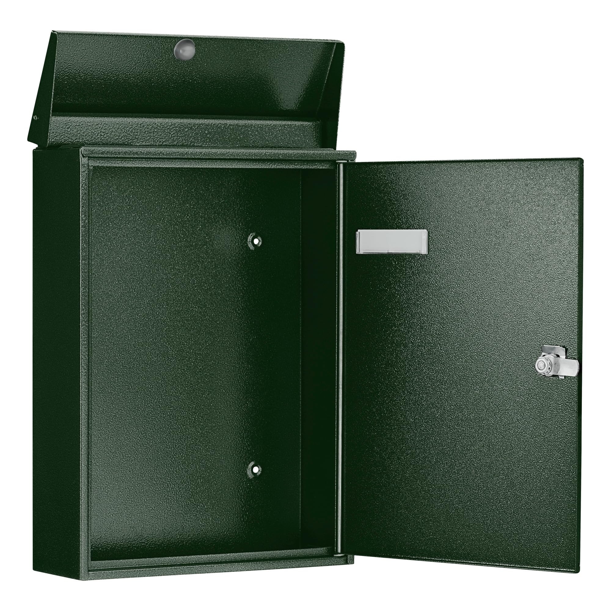 Burg-Wächter Briefkasten, A4 Einwurf-Format, Vollflächig verzinkt, Strukturlackiert, Letter 5832 GR, Grün