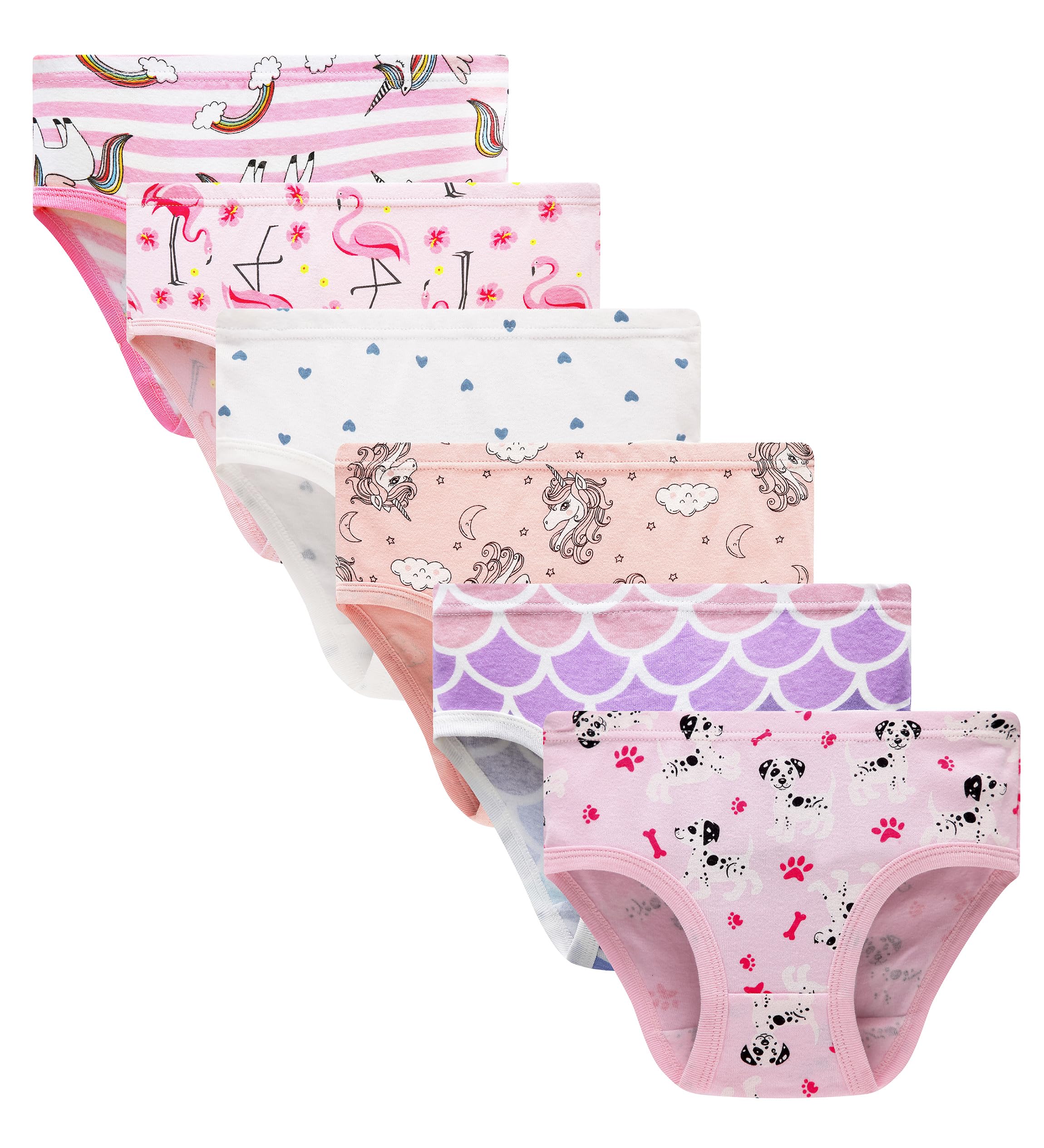 KikizYe Toddler Soft Cotton Panties Little Big Girls Undies Assorted Underwear