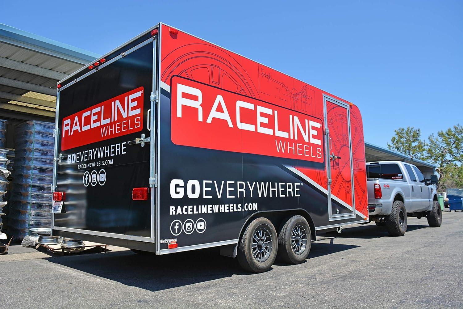 Raceline Wheels Aluminum Trailer Wheels 860M MAMBA TR Black