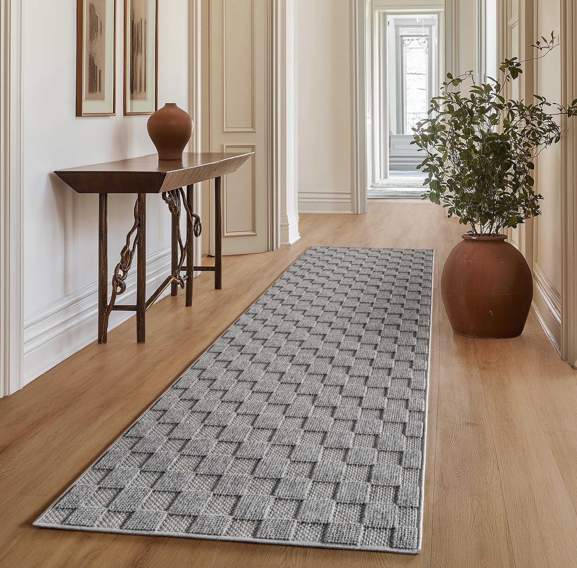 SIMPEX Teppich Bouclé Schlingenflor Skandi Stil Modern Superweich Robust Pflegeleicht für Wohnzimmer Sofabereich Esszimmer Schlafzimmer Küche
