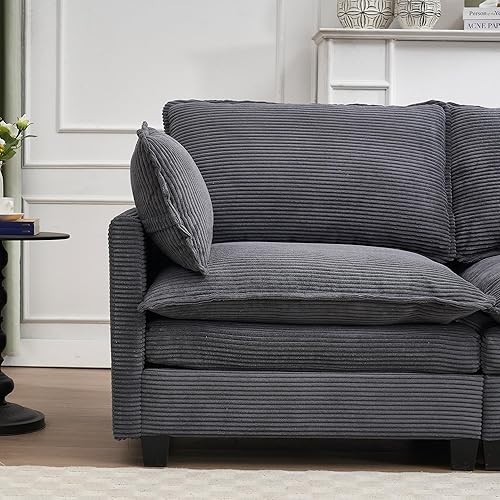 Miniatura 5 de 102" Wear-Resistant Velvet Sillones para Sala Sofa, para Sala Sofa with Pocket Springs, para Sala Sofas with Wood & Iron Frame for Living Spaces,