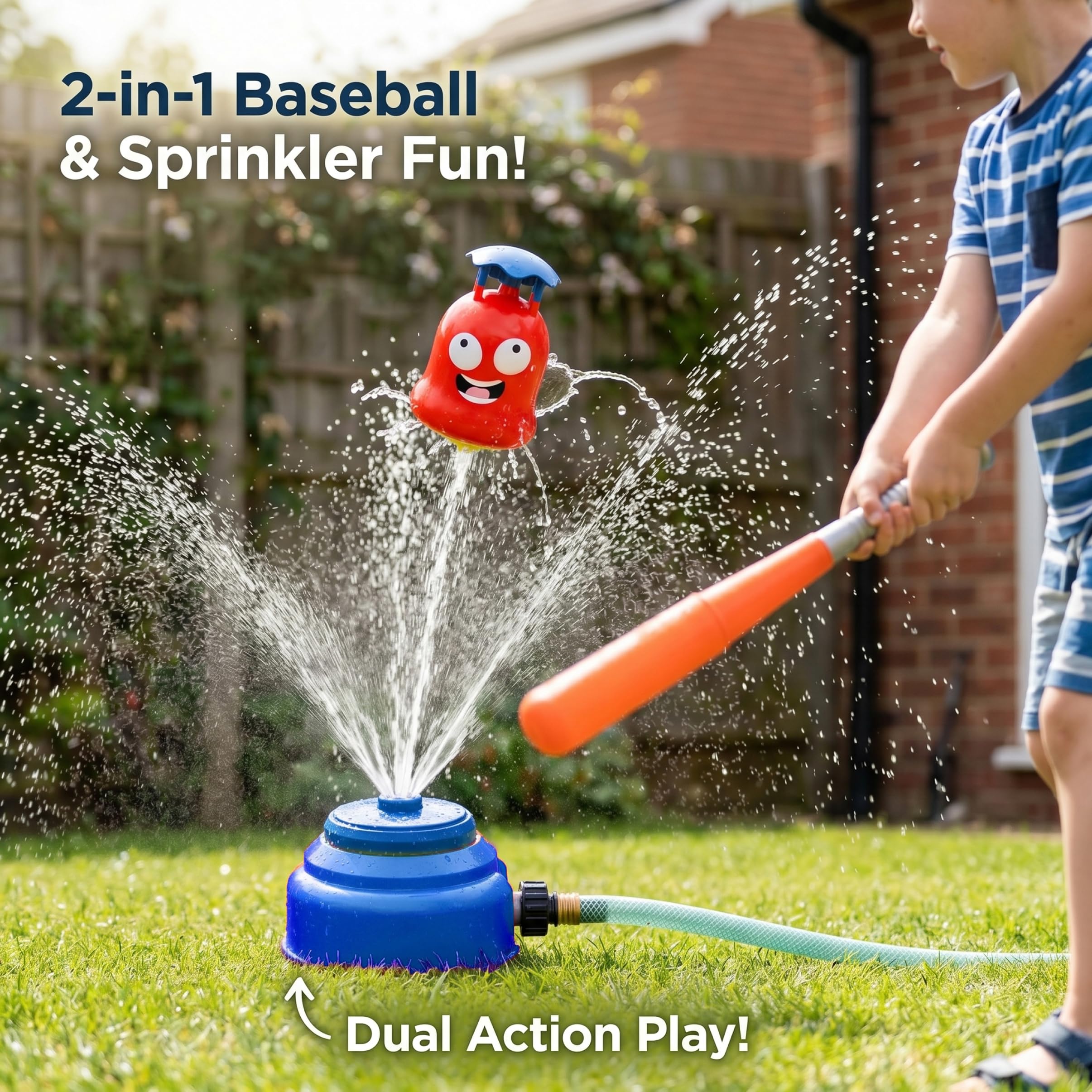 Tball con irrigatore da Baseball ad Acqua, Divertente Giocattolo con irrigatore 2 in 1 con Giocattoli da Esterno per Bambini da Baseball per Il Gioco Estivo tra Genitori e Figli