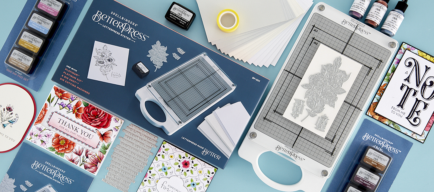 Spellbinders　BetterPress セット（未使用品） Spellbinders BetterPress Letterpress Machine/for Cardmaking and