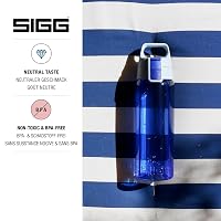 Sticlă pentru apă Sigg Total Color Blue Tritan – 0,6 L, potrivită și pentru băuturi carbogazoase, fără BPA, lavabilă în mașina de spălat vase, etanșă, ușoară 3