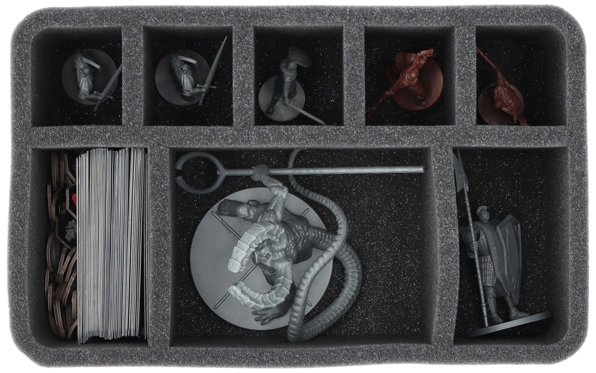 Torba Feldherr MEDIUM PLUS kompatybilna z Dark Souls: The Sunless City - Bezpieczne przechowywanie i wygodny transport miniatur i materiałów do gry z zestawu podstawowego.